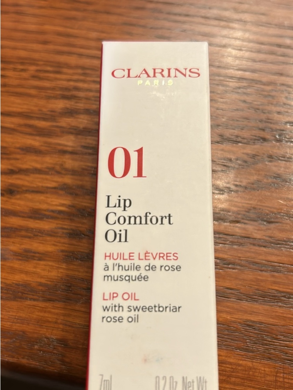 Clarins Lip Comfort Oil 01 Rose - Soft Pink Gloss